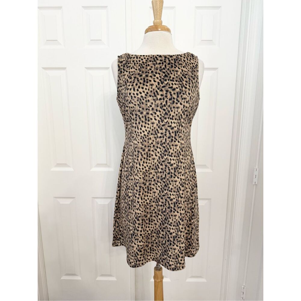 Tommy Bahama Darcy Lagoon Leopard Print‎ Shift Dress Size Small